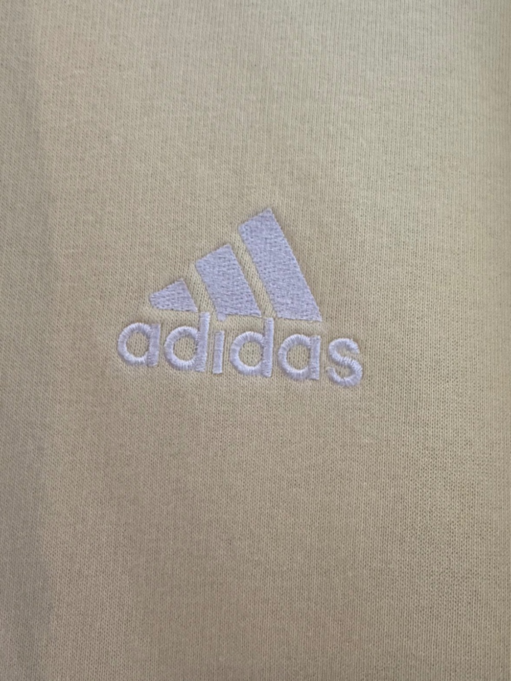 Adidas Yellow Hoodie Pullover Sweatshirt, Fleece, Soft Yellow, Size XL - Picture 6 of 12